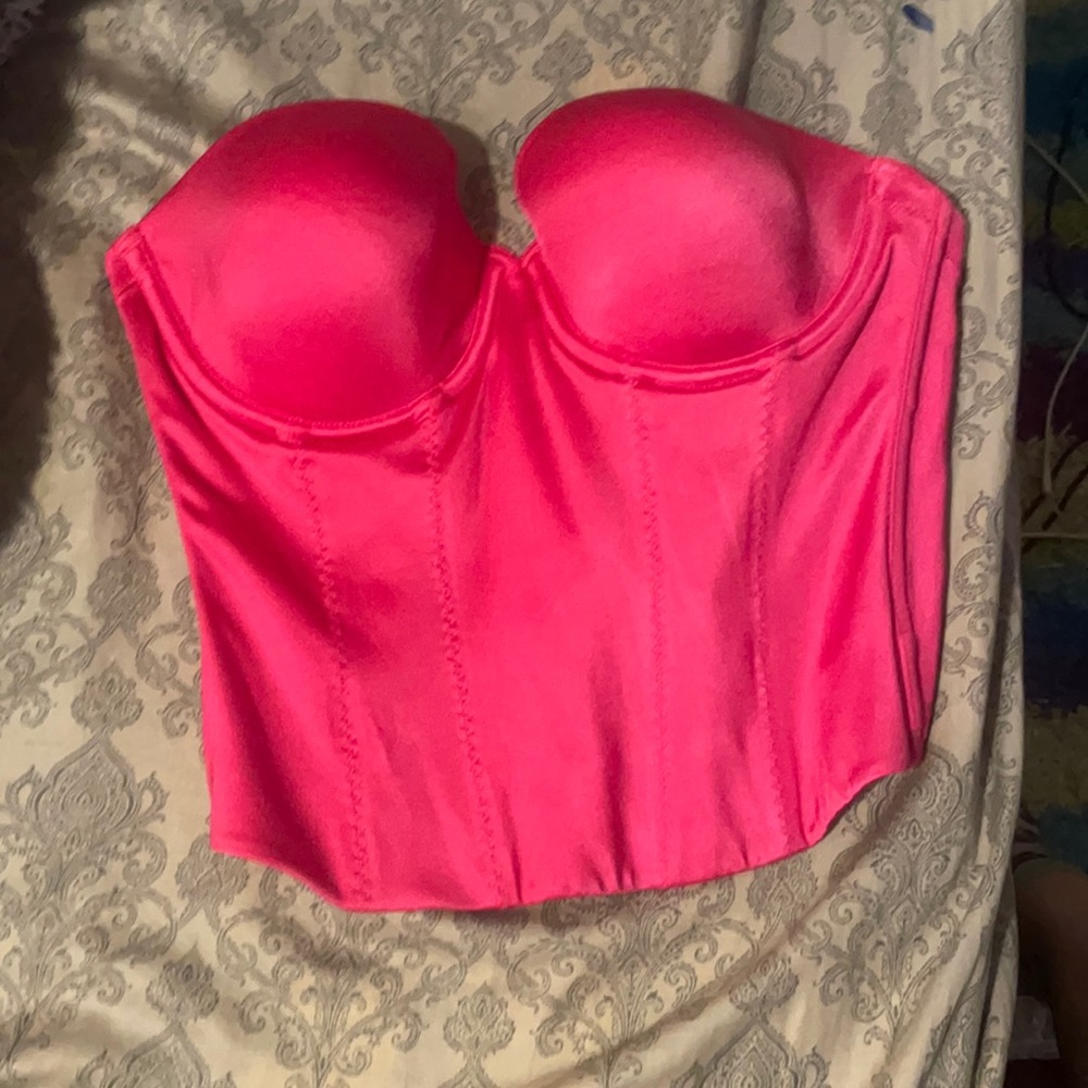 back off baby low back bustier satin 36C